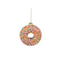 Disco ornament donut glas goud