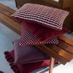 Nederlands decor fara - kussen 40x60 cm merlot - rood
