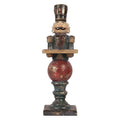 Kerstdecoratie Beeld Notenkraker 10x9x29 cm Rood Kunststof