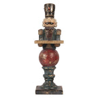 Kerstdecoratie Beeld Notenkraker 10x9x29 cm Rood Kunststof