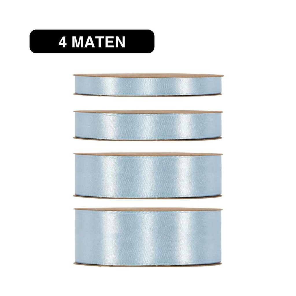 Satijn Lint Licht Blauw – 50m – / Double Satin Classic