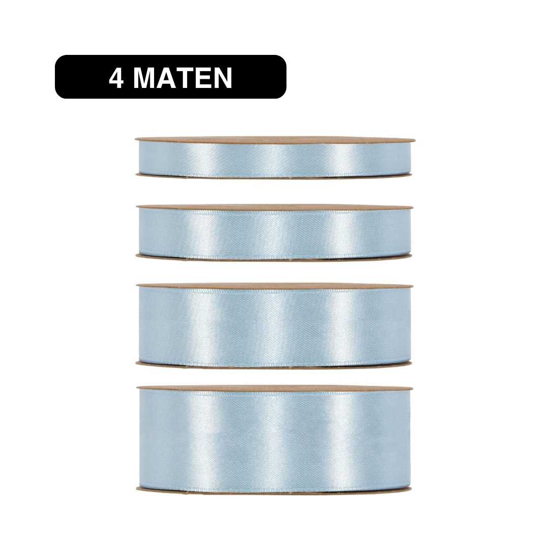Satijn Lint Licht Blauw – 50m – / Double Satin Classic