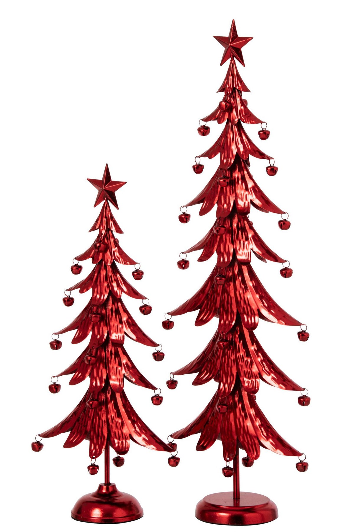 J-Line Kerstboom - ijzer - rood - large