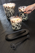 J-Line kaarsendief Candle Kit - ijzer - zwart