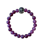 Dames armband Lepidoliet 8 mm met Tree of Life kraal