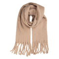 Wintersjaal Dames 40x190 cm Beige Textiel
