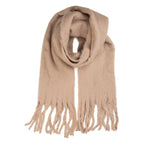 Wintersjaal Dames 40x190 cm Beige Textiel