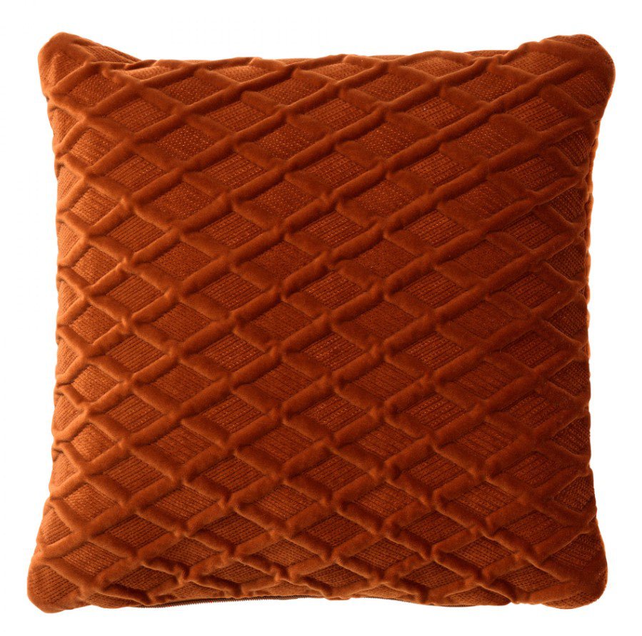 Antoinette | Kussen | 45x45 cm Potters Clay | Oranje | Hoii | Met luxe binnenkussen
