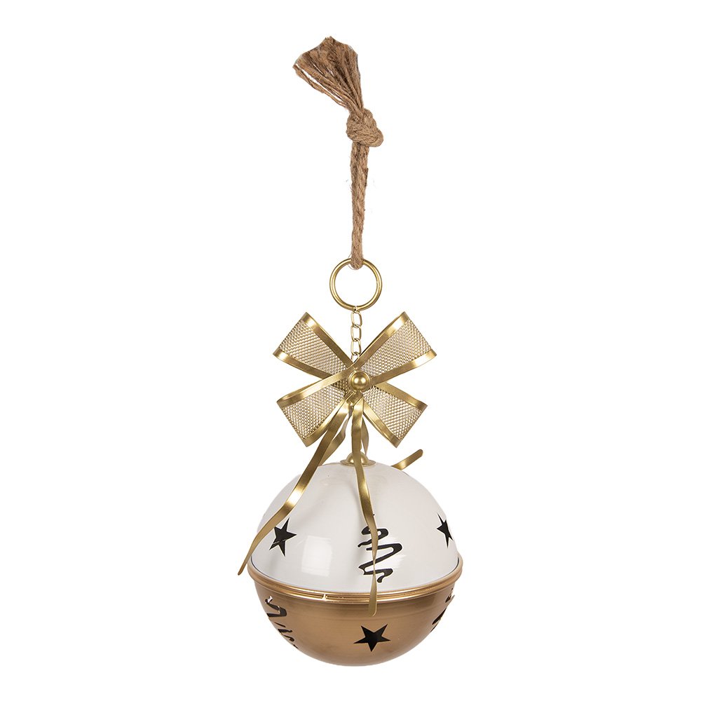 Kerstdecoratie Beeld Bel Ø 19x45 cm Goudkleurig Metaal