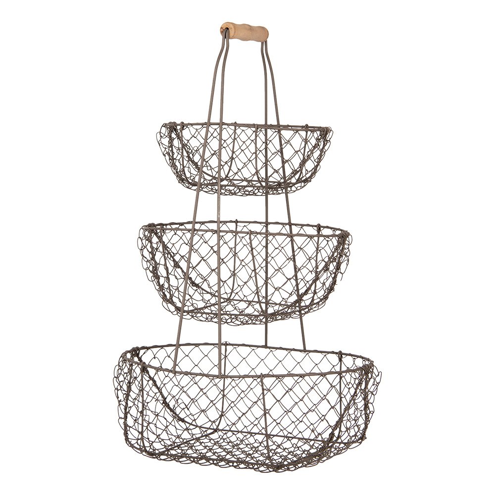 Opbergmand 30x22x50 cm Zwart Metaal
