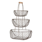 Opbergmand 30x22x50 cm Zwart Metaal