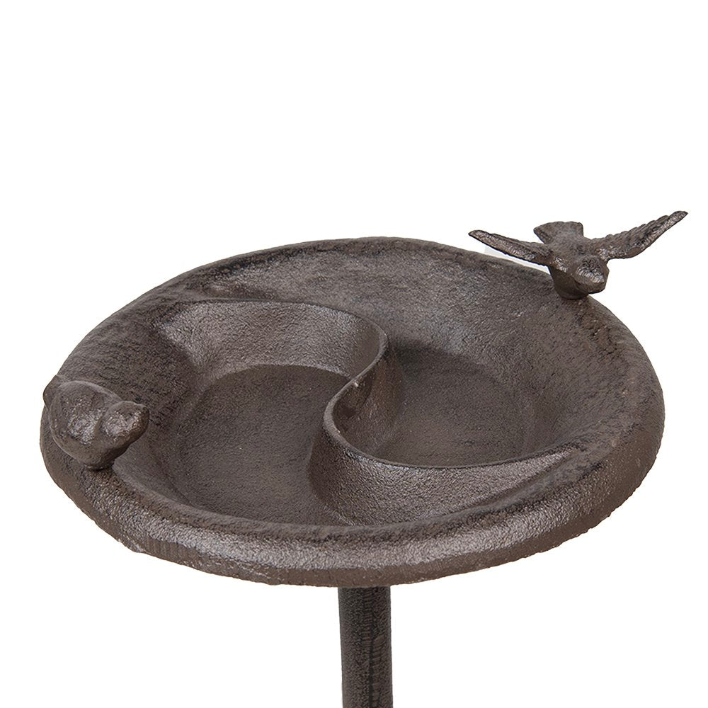 Vogelvoederbak 23x25x52 cm Bruin IJzer