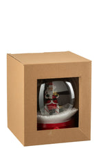 J-Line Sneeuwbol Kerstman Boom Led Resine