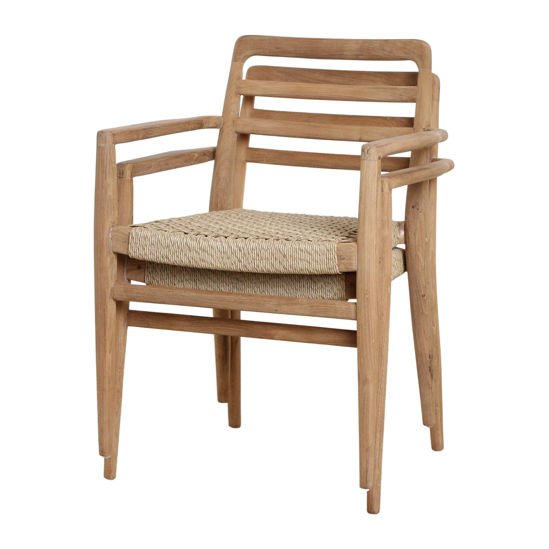 Verano teakhouten tuinstoel met armleuning - FSC-gerecycled hout