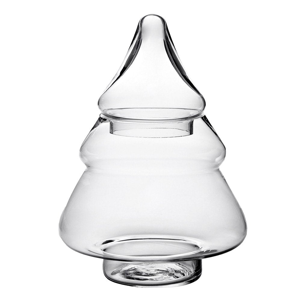 Voorraadpot Deksel Kerstboom Ø 13x29 cm Glas Voorraadbus