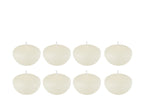 J-Line drijfkaars - wit - small - 4U - doos van 8
