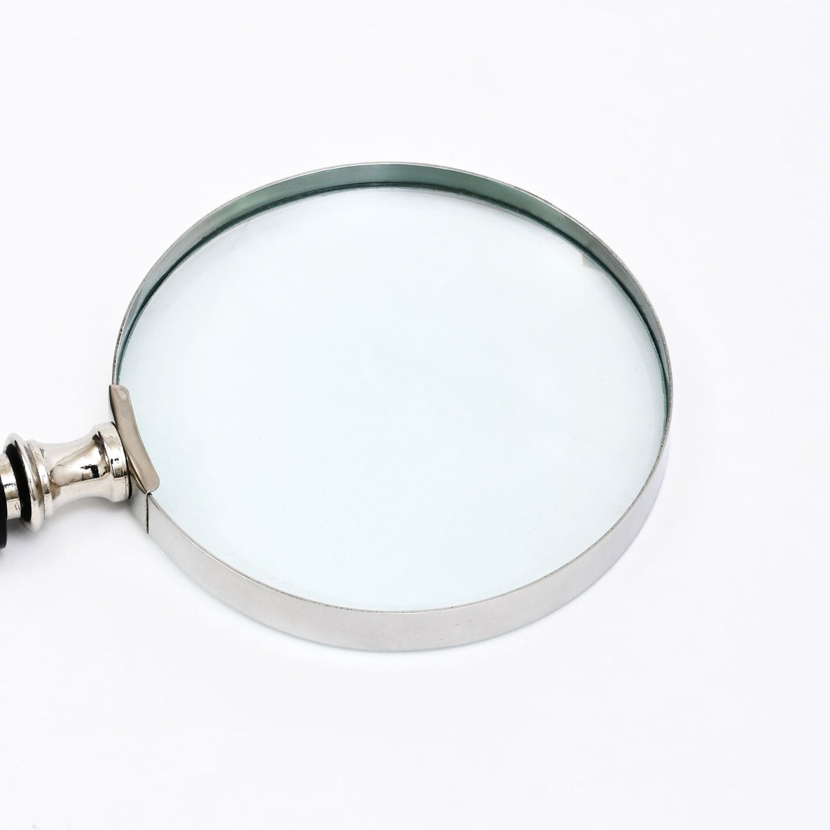 Klassiek vergrootglas met gestreept harshandvat