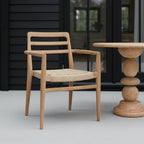 Verano teakhouten tuinstoel met armleuning - FSC-gerecycled hout