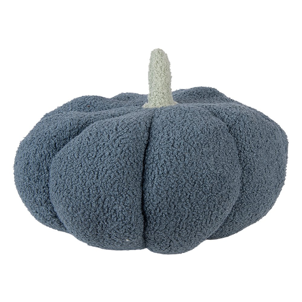 Decoratie Pompoen Ø 20x14 cm Blauw Polyester