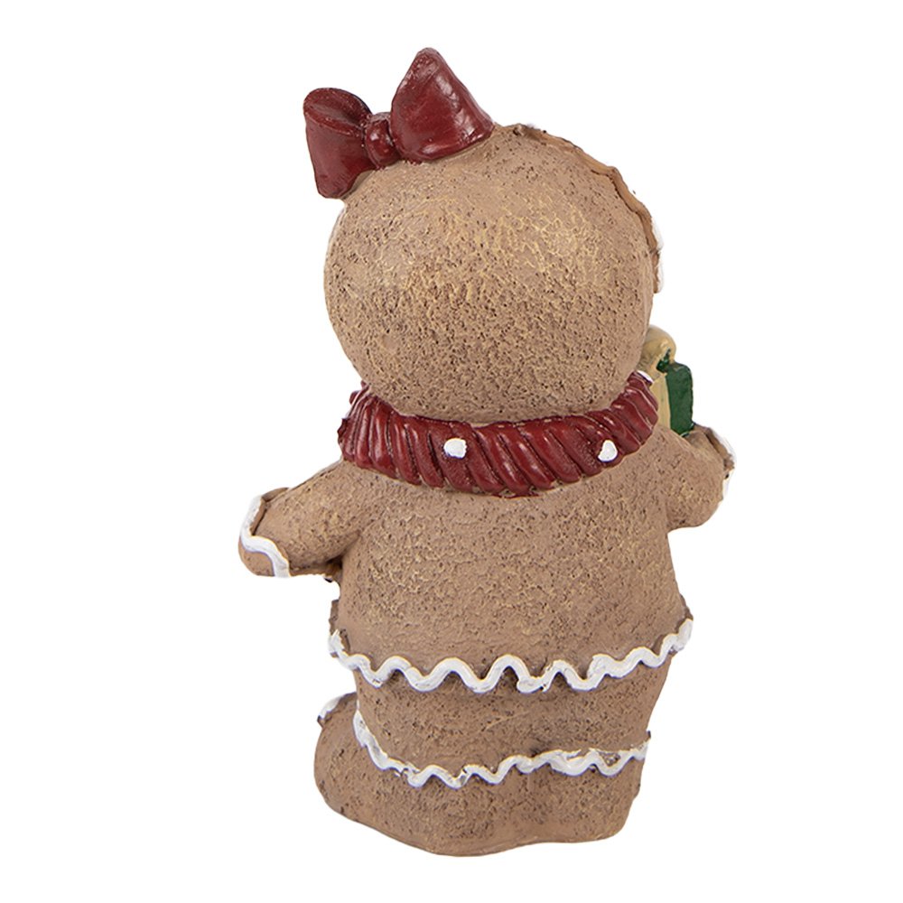 Kerstdecoratie Beeld 10x7x16 cm Bruin Polyresin