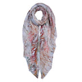 Sjaal Dames Print 90x180 cm Beige Synthetisch sjaaldames