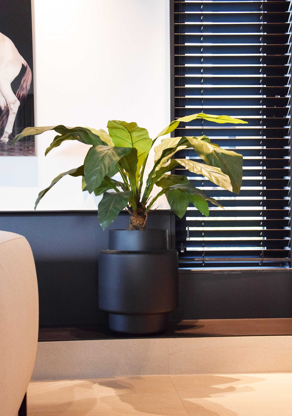 Plantenpot SALE! - Billund black - korting reeds in de prijs verwerkt. OP = OP