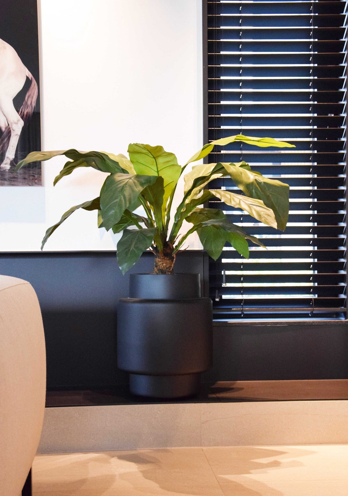 Plantenpot SALE! - Billund black - korting reeds in de prijs verwerkt. OP = OP