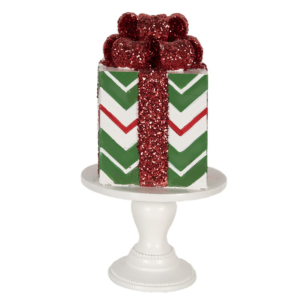 Decoratie cadeau 14x14x24 cm