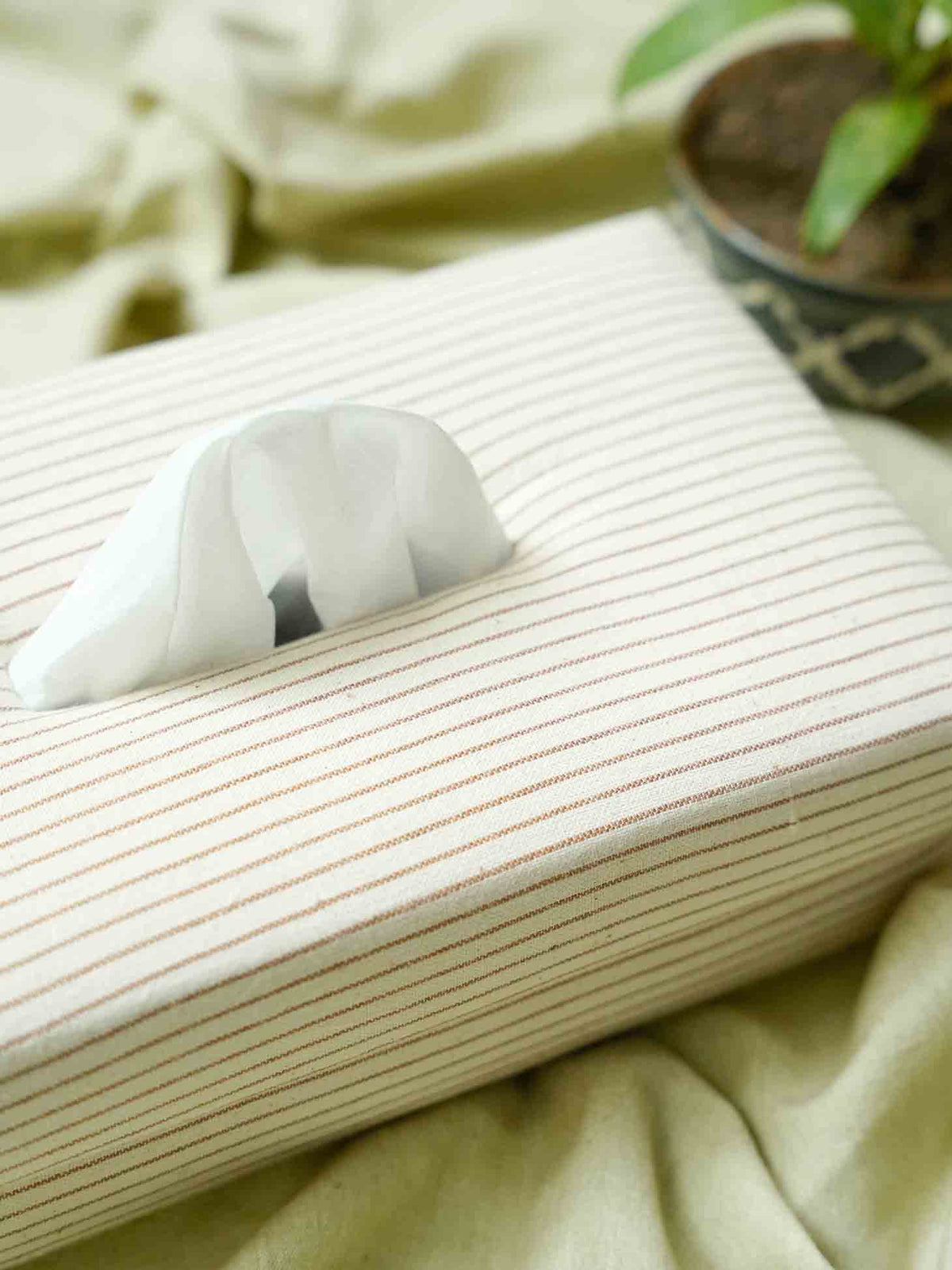 Handgeweven Khadi Tissue Box - Eco-vriendelijke stof