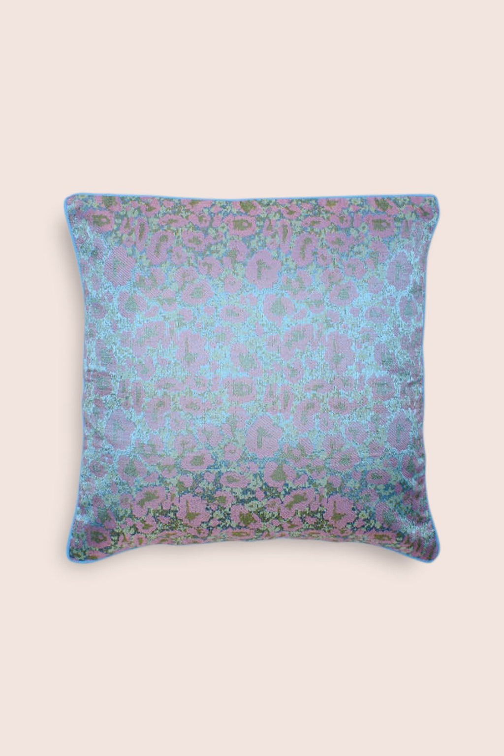 Handgeweven jacquard kussenhoes - Zijdekatoen