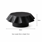 Noir aluminium tafelstandaard – zwarte poedercoating