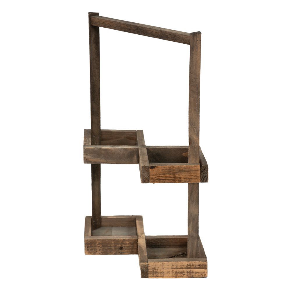 Wijnrek 27x14x42 cm Bruin Hout Flessenrek