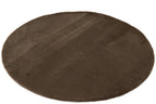 J-Line vloerkleed Cutie Rond - polyresin - bruin