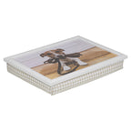 Schootkussen humor jack russell 43cm