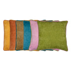 Kussen met bies roze lime 45x45cm*