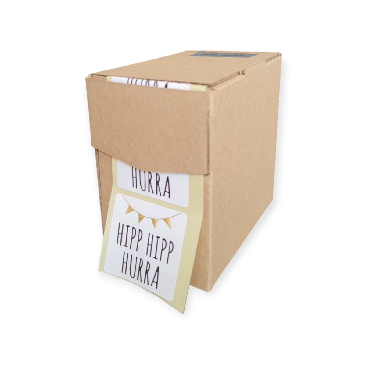 Hipp Hipp Hurra - wensetiket - rol van 500 stuks