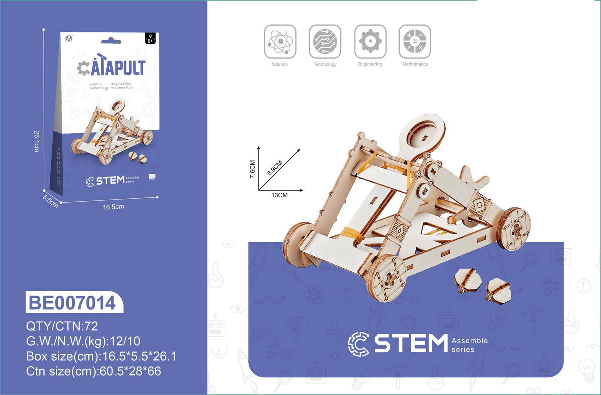 Bouwpakket Stem Katapult- Science Kit- hout