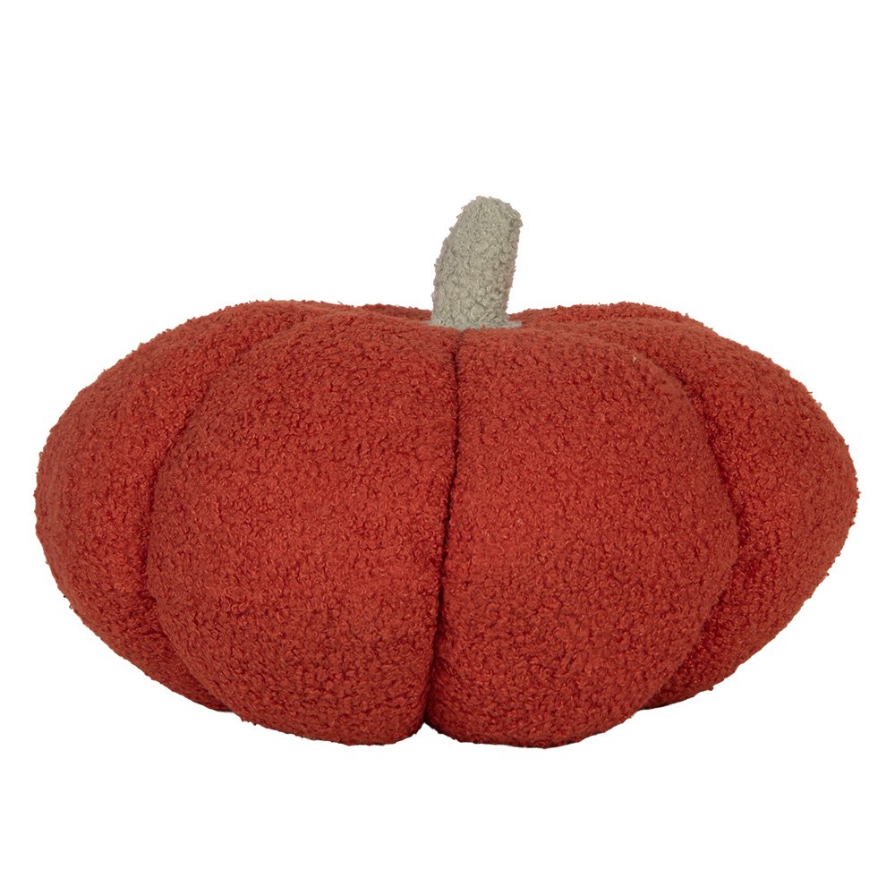 Decoratie Pompoen Ø 35x22 cm Rood Polyester