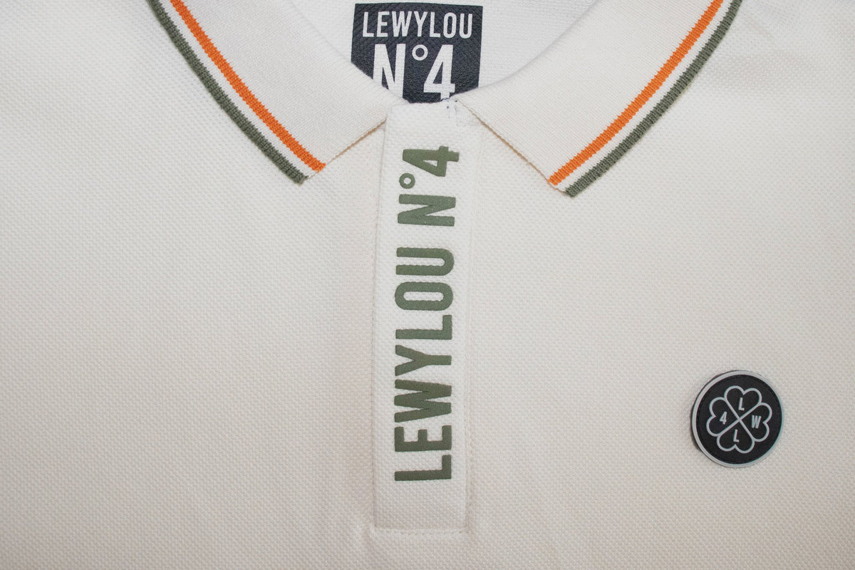 LewyLou NO4 Polo roomwit
