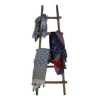 Handdoekhouder 140 cm Bruin Hout Decoratie Ladder