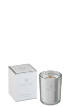 J-Line geurkaars Excellent - Cotton Candy - glas - zilver - S - 50U
