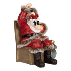 Beeld Kerstman 16x13x19 cm Rood Kunststof