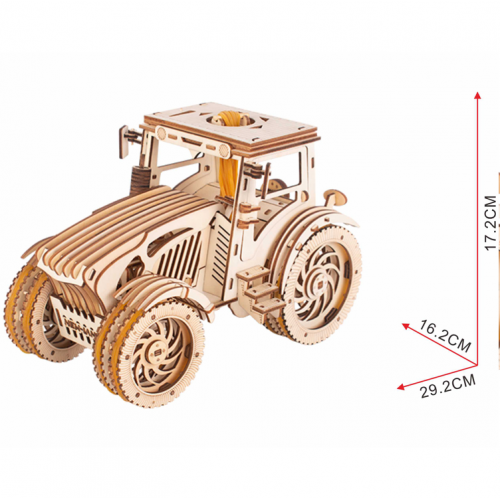 Houten bouwpakket Tractor - Mechanisch
