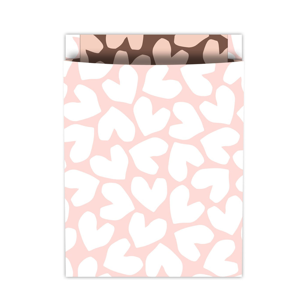 XL Solo Hearts '26 - Tijdschriftenzakken – 25×34+4cm 100st