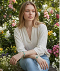 Dames armband Aventurijn met hart