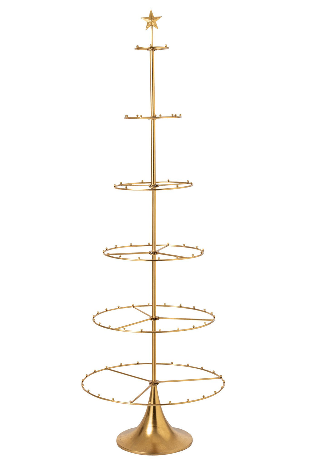 J-Line Kerstboom - ijzer - goud