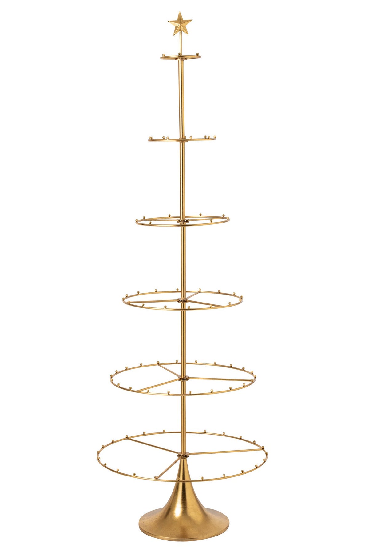 J-Line Kerstboom - ijzer - goud