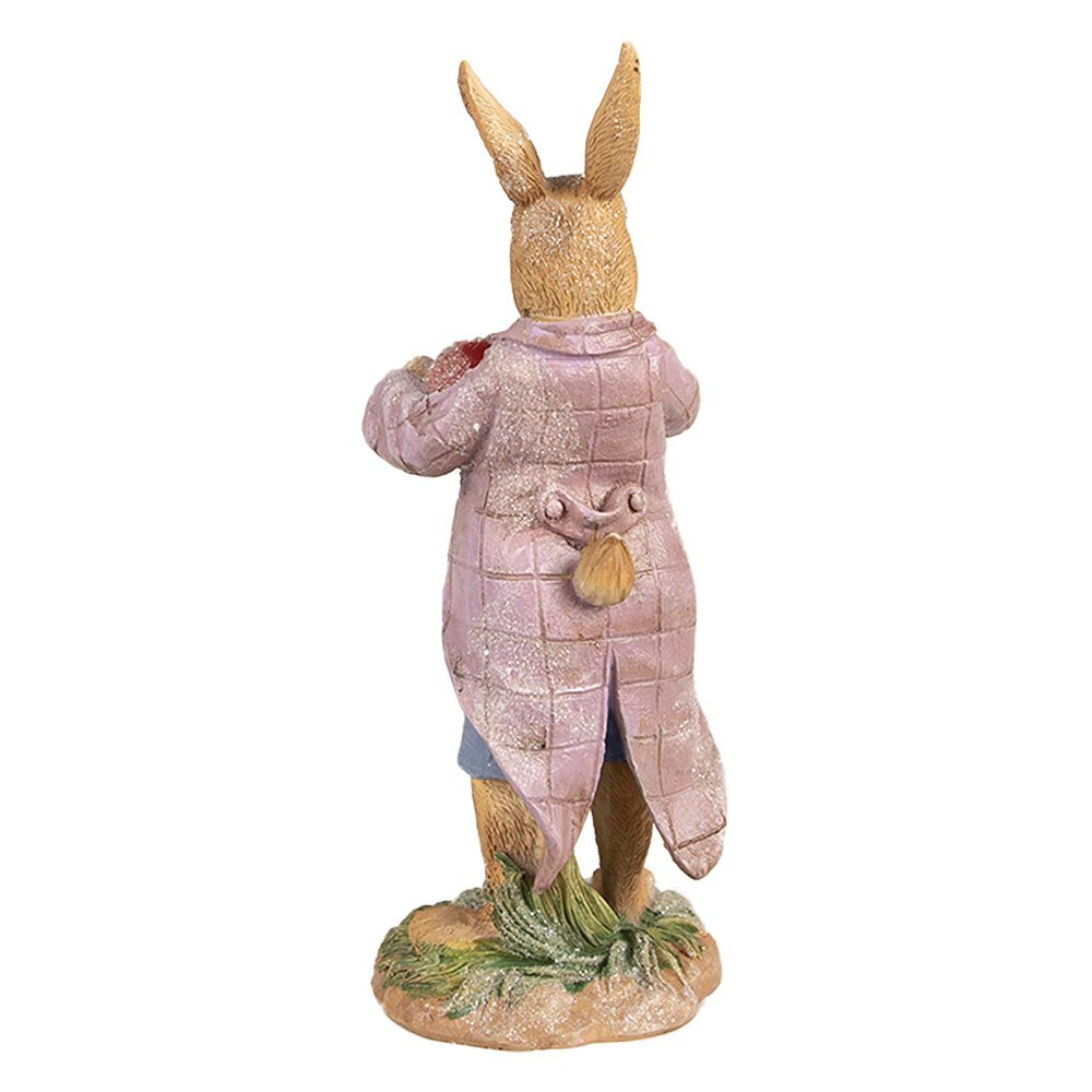 Beeld Konijn 20 cm Bruin Polyresin Paasdecoratie
