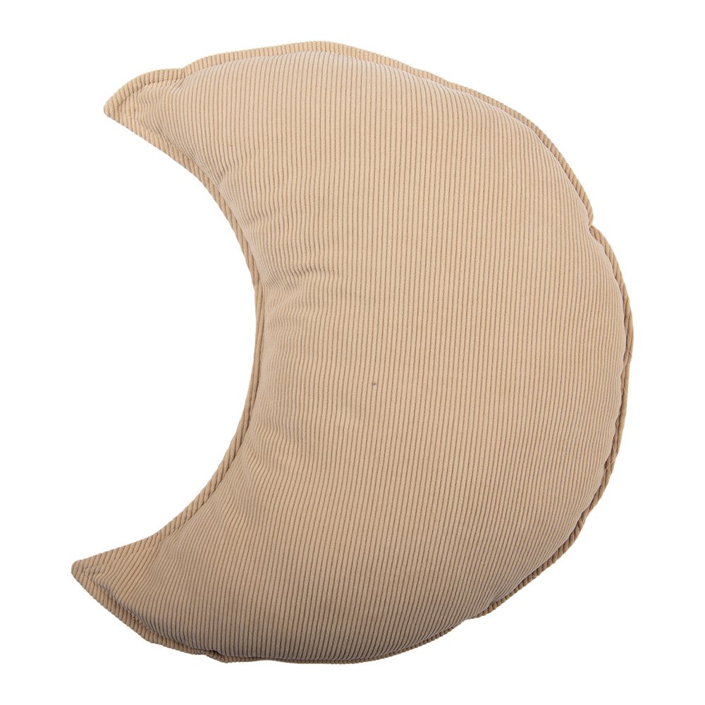 Sierkussen Maan 45x5x40 cm Beige Polyester