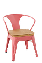 J-Line kinderstoel Evi - ijzer - donkerroze